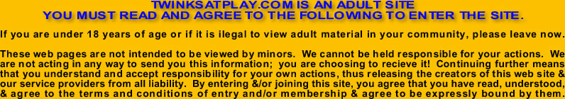 Twinks at Play warning